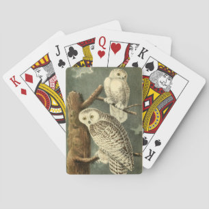 Sneeuwuil Audubon Vogelkunst Pokerkaarten