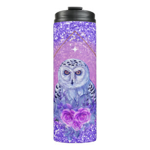 Sneeuwuil godin kunst van Renee Thermal Tumbler Thermosbeker