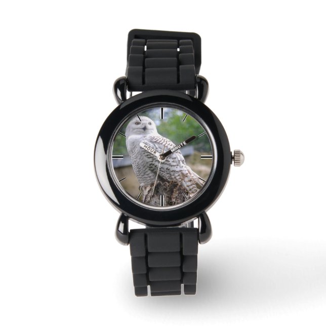 Sneeuwuil Horloge (Voorkant)