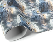 Sneeuwuil in het wintermaanlicht cadeaupapier (Rol Hoek)