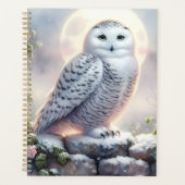 Sneeuwuil in Moonlit Winter Garden Planner (Voorkant)