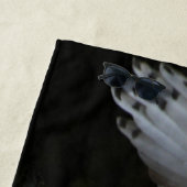 Sneeuwuil met open vleugels btcnm strandlaken (In situ)