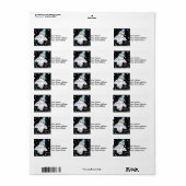 Sneeuwuil met Pet~adresetiketten Etiket (Full Sheet)