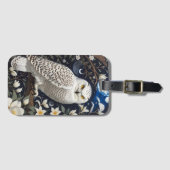 Sneeuwuil Moonlight Moonflower Bagagelabel (Voorkant (horizontaal))