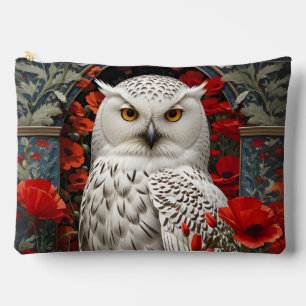 Sneeuwuil Rode Klaprozen Bloemen Etui