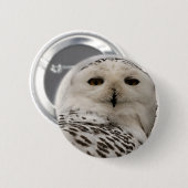 sneeuwuil ronde button 5,7 cm (Voorkant /achterkant)