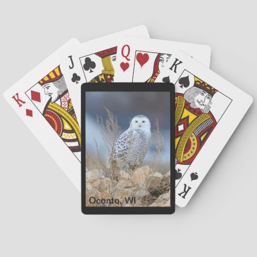 Sneeuwuil speelkaarten, Oconto Pokerkaarten (Achterkant)