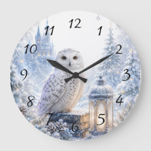 Sneeuwuil Wintermagie Grote Klok