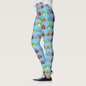 Sneeuwvakantie Wereldbollen Leggings (Links)