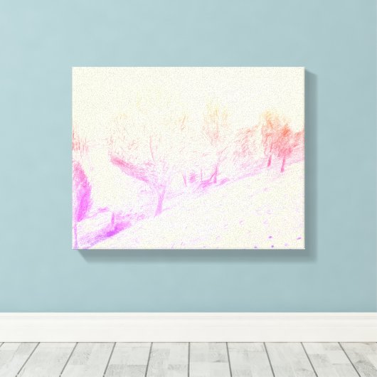 Sneeuwval Canvas Print (Insitu (Houten vloer))