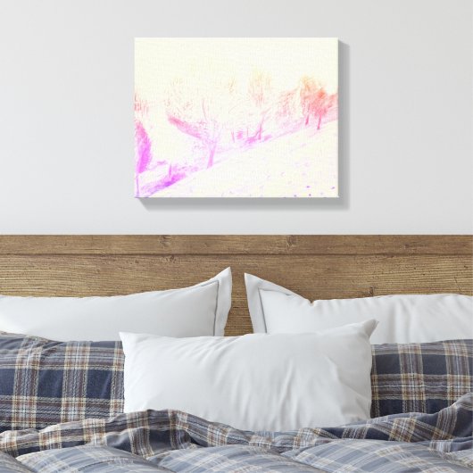 Sneeuwval Canvas Print (Insitu (Slaapkamer))