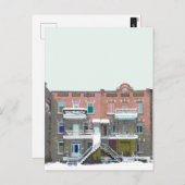 Sneeuwval :: Chute de Neige Briefkaart (Voorkant / Achterkant)