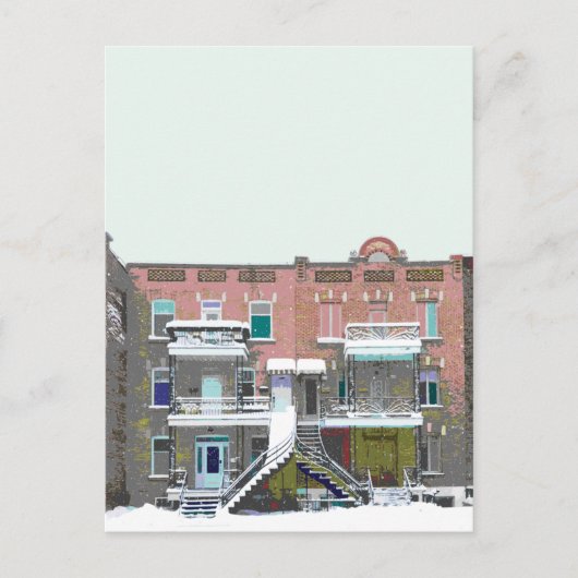 Sneeuwval :: Chute de Neige Briefkaart (Voorkant)