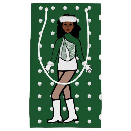 Sneeuwval Dancer Green Klein Cadeauzakje (Voorkant)