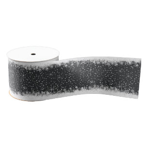 Sneeuwval en sneeuwgrenzen Kerstmis ID728 Grosgrain Lint