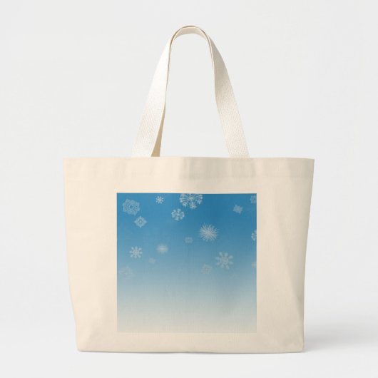Sneeuwval Grote Tote Bag (Voorkant)