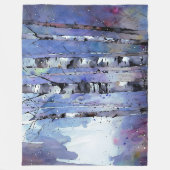 Sneeuwval in de betoverde berk fleece deken (Voorkant)