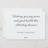 Sneeuwval in het winterbos feestdagenkaart (Achterkant)