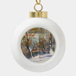 Sneeuwval Keramische Bal Ornament