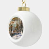 Sneeuwval Keramische Bal Ornament (Rechts)