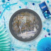 Sneeuwval Papieren Bordje (Feest)