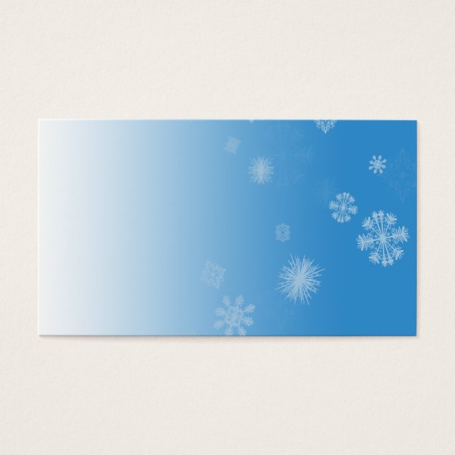 Sneeuwval Visitekaartjes (Voorkant)