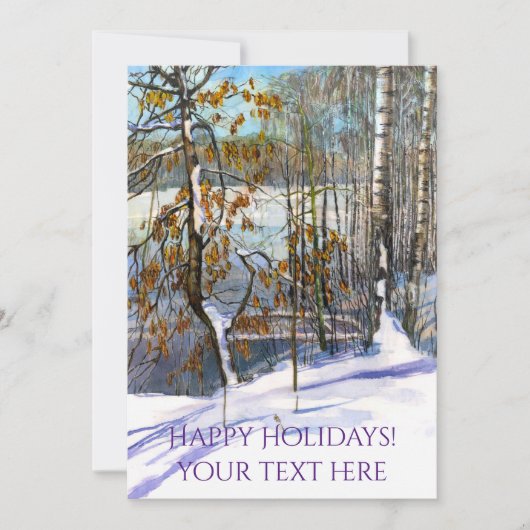 Sneeuwval Waterverf (Voorkant)