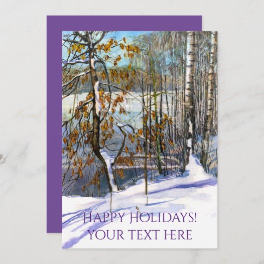 Sneeuwval Waterverf (Voorkant / Achterkant)