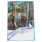 Sneeuwval Waterverf Medium Cadeauzakje (Achterkant)