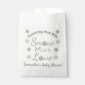 Sneeuwveel-liefdesBaby shower Bedankzakje (Voorkant)