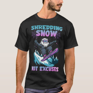Sneeuwversnippering geen excuses t-shirt
