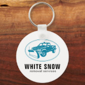 Sneeuwverwijderaar Company Sleutelhanger (Voorkant)