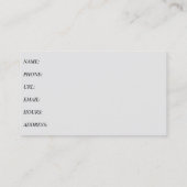 Sneeuwverwijdering Blizzard Winter Whiteout Weer Visitekaartje (Achterkant)