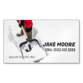 Sneeuwverwijdering Magnetisch Visitekaartje (Voorkant)