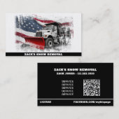 *~* Sneeuwverwijdering Noodlijdende Vrachtwagen AP Visitekaartje (Voorkant / Achterkant)