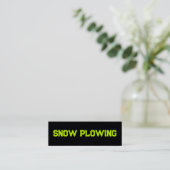 Sneeuwverwijdering QR-code Mini Visitekaartje (Staand voorkant)