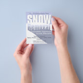 Sneeuwverwijdering  Sjabloon 4x5 Flyer (Hand)