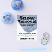 Sneeuwverwijdering Sneeuw ploegen Promo Sjabloon Flyer (Enkel)