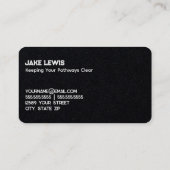 Sneeuwverwijdering Visitekaartje (Achterkant)