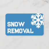 Sneeuwverwijderingsaannemer Visitekaartje (Voorkant)