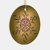 SNEEUWVLAKE GEM KERAMISCH ORNAMENT (Rechts)