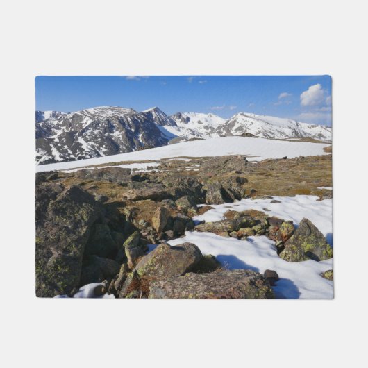 Sneeuwvlek op de Rocky Mountains Deurmat (Voorkant)