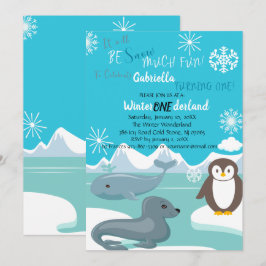 Sneeuwvlinder die één dag uitnodigt kaart