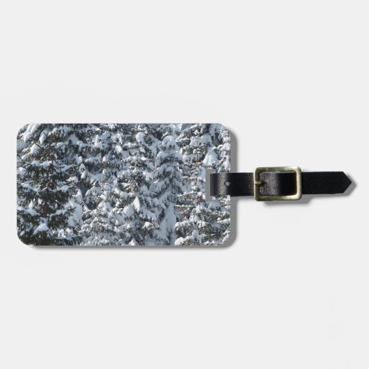 Sneeuwvloerstructuur Bagagelabel (Voorkant horizontaal)