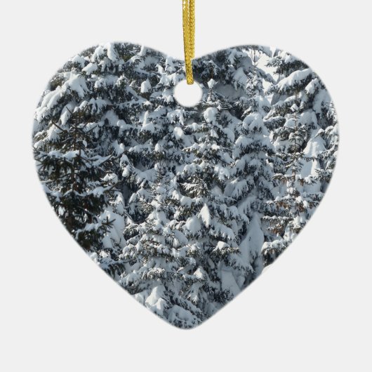 Sneeuwvloerstructuur Keramisch Ornament (Voorkant)