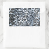 Sneeuwvloerstructuur Rechthoekige Sticker (Tas)