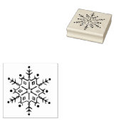 Sneeuwvlok 2 kunststempel 	rubberstempel (Gestempeld)