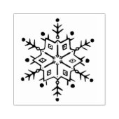 Sneeuwvlok 2 kunststempel 	rubberstempel (Afrduk)