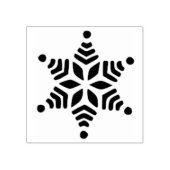 Sneeuwvlok 3 kunststempel 	rubberstempel (Afrduk)