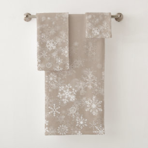 Sneeuwvlok Aangepaste Kleuren Kerst Badhanddoek S Bad Handdoek